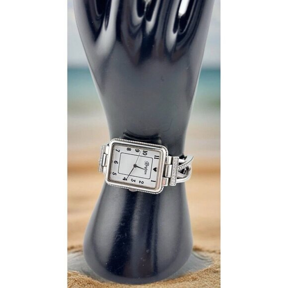 Brighton Neptune’s Rings Swirl Bracelet Watch With Clear Swarovski® Crystals main image 5